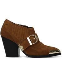 Versace Jeans Couture - Bottines En Daim À Bride À Boucle - Lyst