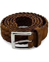 Kiton - Braided Suede Belt - Lyst