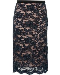 P.A.R.O.S.H. - Midi-Rok Met Pailletten - Lyst