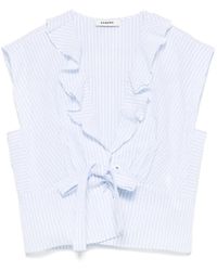 Sandro - Striped Crop Top - Lyst