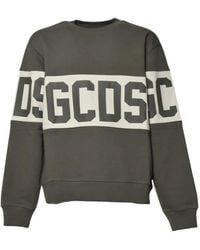 Gcds - Logo-Print Stripe Sweatshirt - Lyst