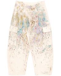 CROQUIS - Cotton Printed Pocket Trousers - Lyst