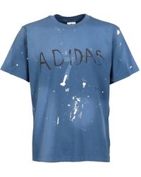 Song For The Mute - X Adidas Originals Paint-Splatter Logo-Print T-Shirt - Lyst