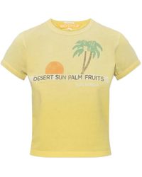 Mother - The Itty Bitty Ringer Palm-Print T-Shirt - Lyst