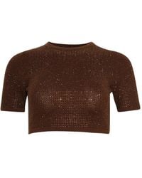 David Koma - Cropped T-Shirt - Lyst