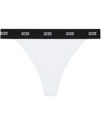 Gcds - Gerippter Tanga Mit Logo - Lyst