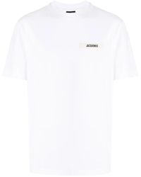 Jacquemus - T-Shirt With Gros Grain Logo - Lyst