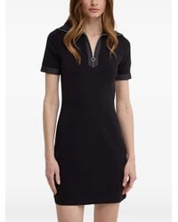 Morgan - Zip-Up Short-Sleeve Mini Dress - Lyst
