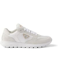 Prada - Prax 2.0 Re-Nylon And Suede Sneakers - Lyst