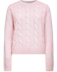 Mc2 Saint Barth - Long-Sleeve Cable-Knit Sweater - Lyst