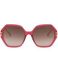 Chopard - Geometric-Frame Sunglasses - Lyst