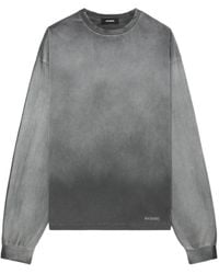 we11done - T-Shirt Met Verwassen Effect En Lange Mouwen - Lyst
