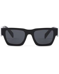 Prada - Square-frame Logo-engraved Sunglasses - Lyst