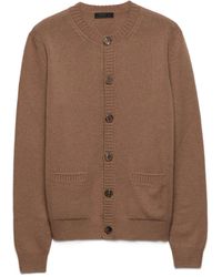 Prada - Cárdigan Con Parche Triangular Y Botones - Lyst