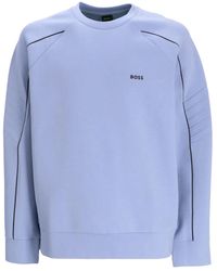 BOSS - ラグランスリーブ スウェットシャツ - Lyst