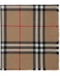 Burberry - Vintage Check Frayed-edge Scarf - Lyst