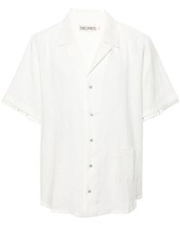 Siedres - Tassel-detail Linen Shirt - Lyst