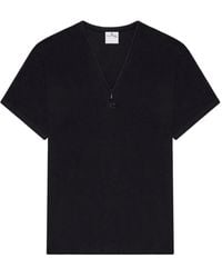 Courreges - 90's V-Neck Ribbed T-Shirt - Lyst