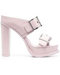 McQueen - Mules mit Plateau 120mm - Lyst