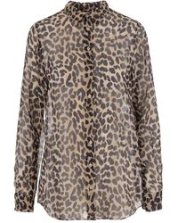 Aspesi - Camisa con estampado de leopardo - Lyst