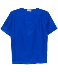 P.A.R.O.S.H. - Saxon V-Neck Blouse - Lyst