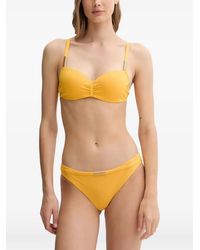 Chantelle - Icon Ruched-Detail Bikini Top - Lyst