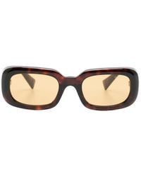 Miu Miu - Tortoiseshell-Effect Rectangle-Frame Sunglasses - Lyst