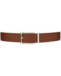 Ferragamo - Reversible Belt With Rectangular Buckle Accessories - Lyst