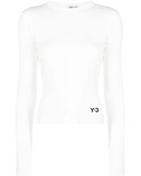 Y-3 - T-Shirt aus Bio-Baumwolle mit Logo-Print - Lyst