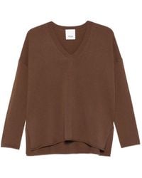 Allude - Vネック カシミアセーター - Lyst