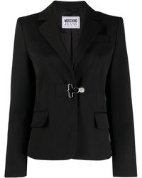Moschino Jeans - Virgin Wool-blend Single-breasted Jacket - Lyst