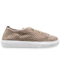 Calce - Baskets En Daim À Design Tressé - Lyst