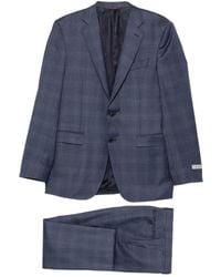 Canali - Costume En Laine À Carreaux - Lyst