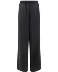 Vince - Lace-Trim Wide-Leg Trousers - Lyst