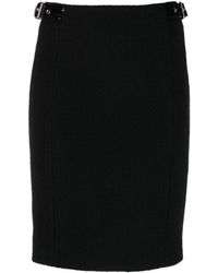 Moschino - Straight-Cut Textured Mini Skirt - Lyst