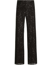 Dolce & Gabbana - Lace Trousers - Lyst