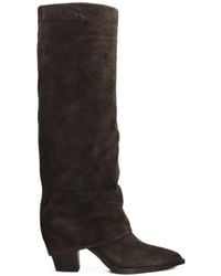 Julie Dee - Slouchy Pointed-Toe Knee-High Boots - Lyst