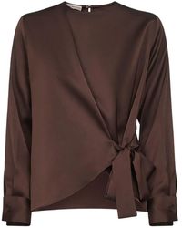 Blanca Vita - Wrap-Front Asymmetric Top - Lyst