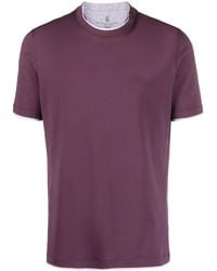 Brunello Cucinelli - Camiseta con cuello redondo - Lyst