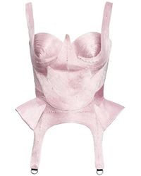 NORINA ST - Kaly Peplum-Hem Corset Top - Lyst