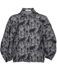 Henrik Vibskov - Graphic-Print Balloon-Sleeve Shirt - Lyst