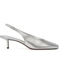 STUDIO AMELIA - 50Mm Sierra Square-Toe Slingback Heeled Pumps - Lyst
