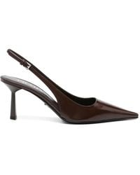 Prada - Escarpins Pointus À Bride Arrière - Lyst