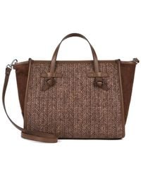 Gianni Chiarini - Miss Marcella Woven Suede-Panel Tote Bag - Lyst