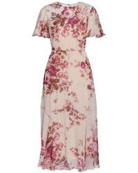 Erdem - Floral-Pattern Midi Dress - Lyst