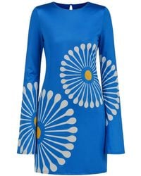 Cala De La Cruz - Maisha Floral-Print Mini Dress - Lyst