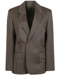Victoria Beckham - Twill Single-Breasted Blazer - Lyst