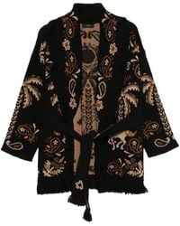 Alanui - Island Roots Foulard Fringed Cardigan - Lyst
