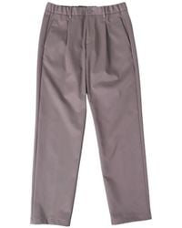 Herno - Pleated Elasticated-Waistband Trousers - Lyst