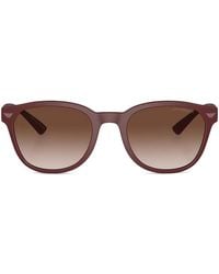 Emporio Armani - Lunettes De Soleil À Monture Géométrique - Lyst